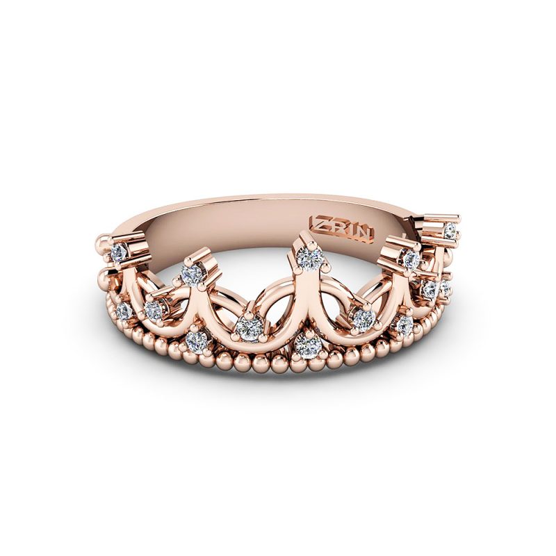 ZRIN engagement ring model 352, red gold