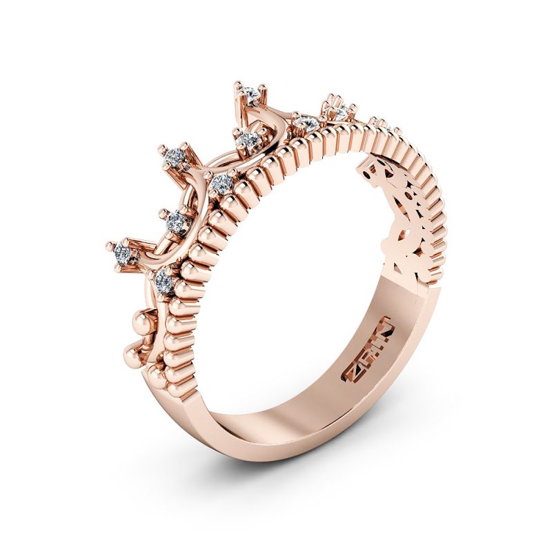 ZRIN engagement ring model 352, red gold