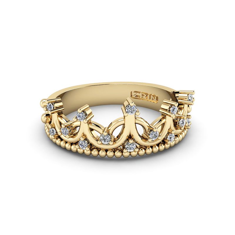 ZRIN engagement ring model 352, yellow gold