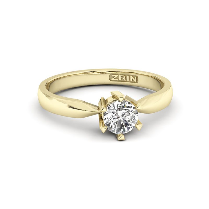 Verlobungsring ZRIN Modell 360 aus Gelbgold