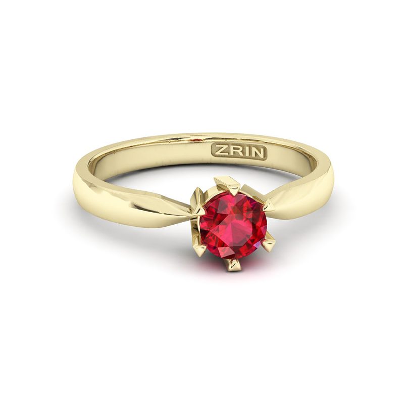 Verlobungsring ZRIN Modell 360 aus Gelbgold