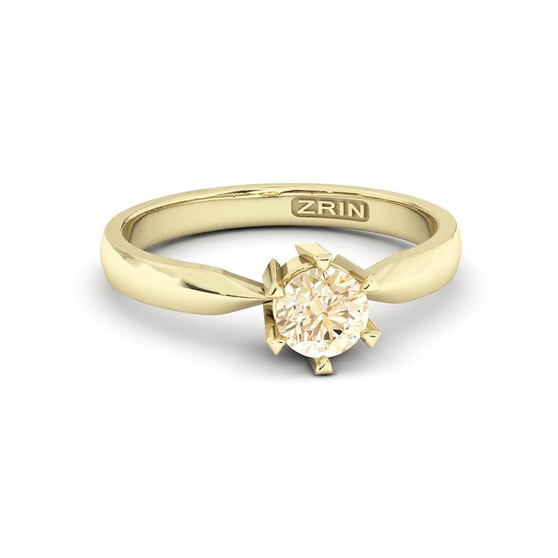 Verlobungsring ZRIN Modell 360 aus Gelbgold