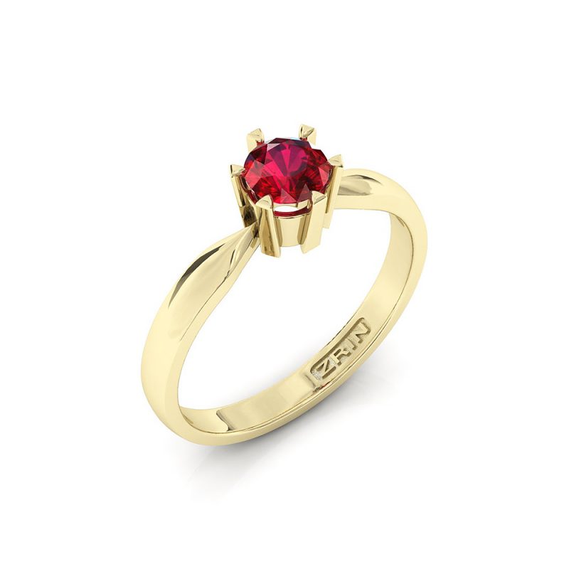 Verlobungsring ZRIN Modell 360 aus Gelbgold