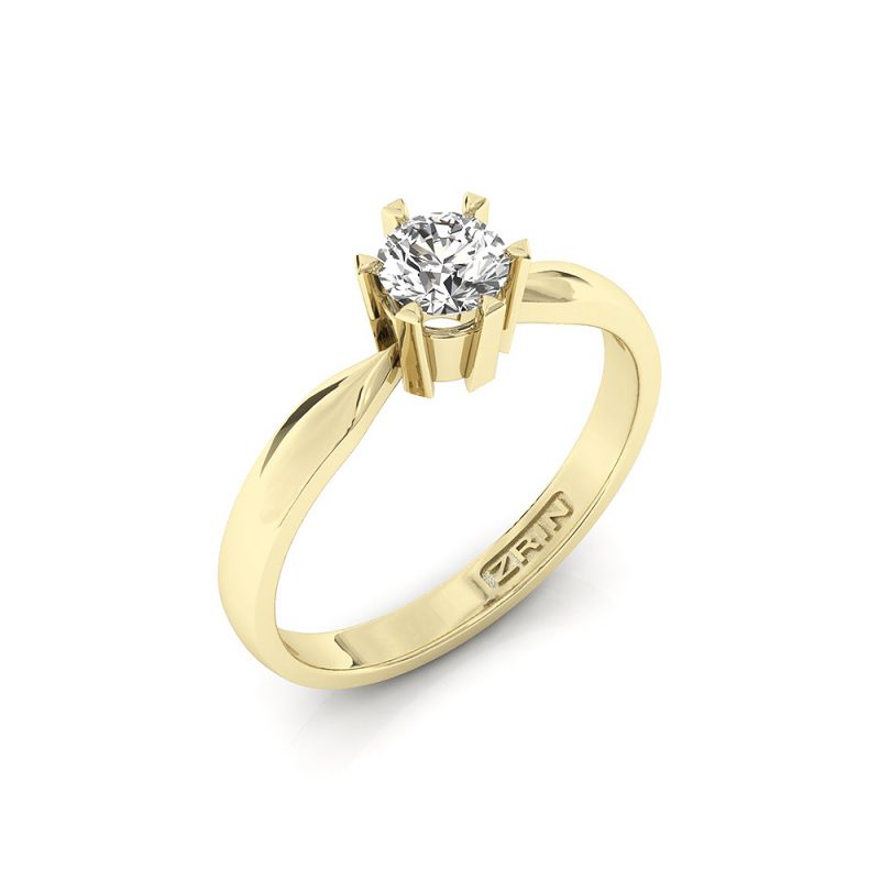 Verlobungsring ZRIN Modell 360 aus Gelbgold