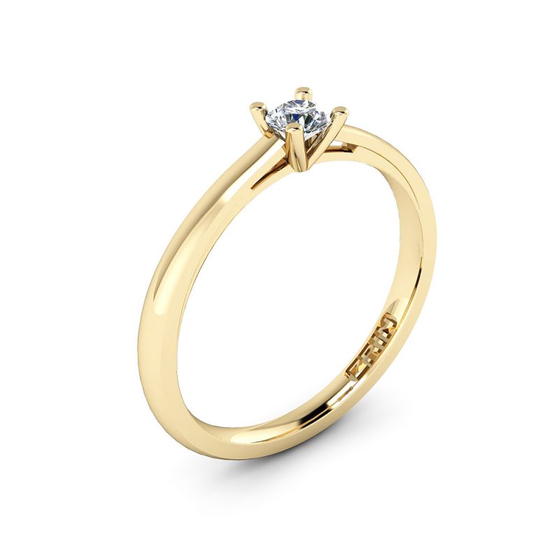 Verlobungsring ZRIN Modell 388 aus Gelbgold