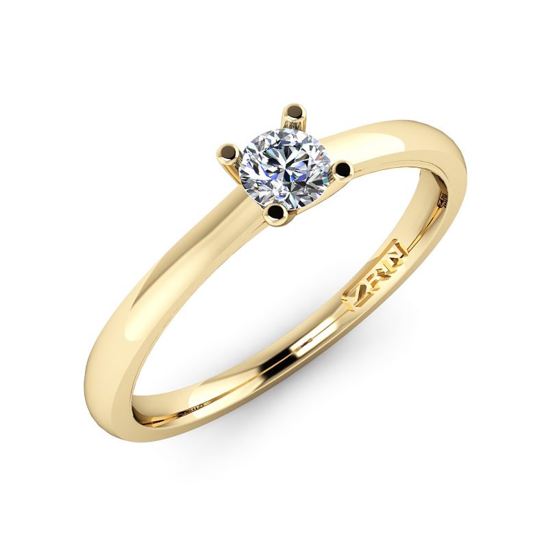 Verlobungsring ZRIN Modell 388 aus Gelbgold