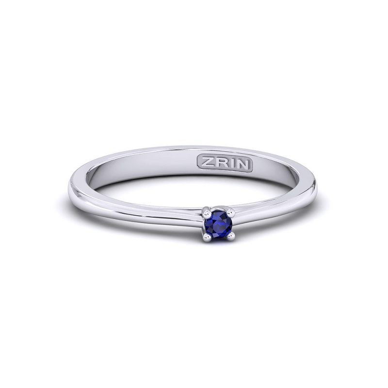 ZRIN engagement ring model 400-5, white gold