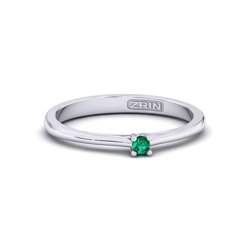 ZRIN engagement ring model 400-5, white gold