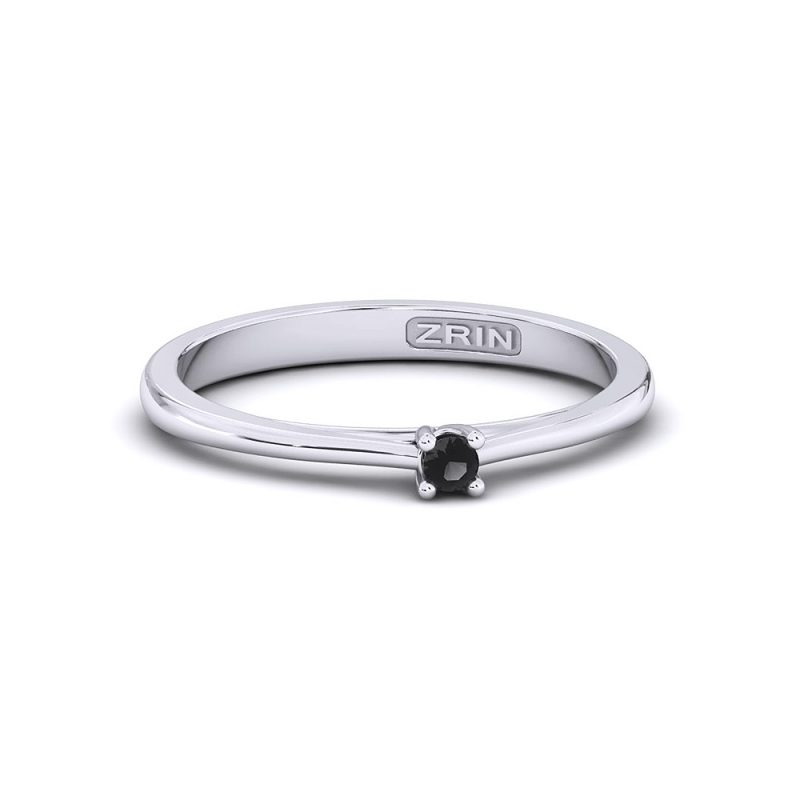ZRIN engagement ring model 400-5, white gold