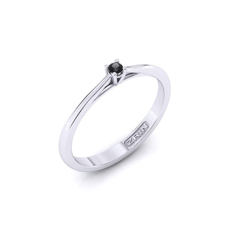 ZRIN engagement ring model 400-5, white gold