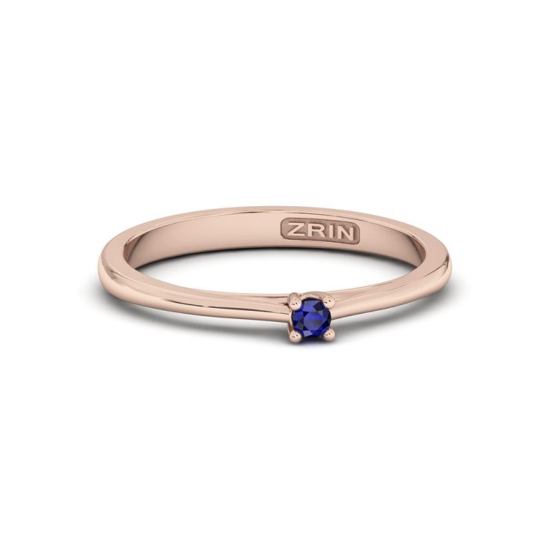 ZRIN engagement ring model 400-5, red gold