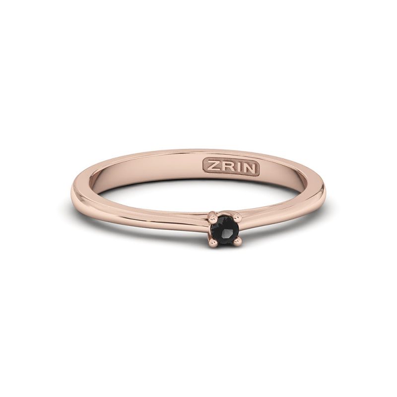 ZRIN engagement ring model 400-5, red gold