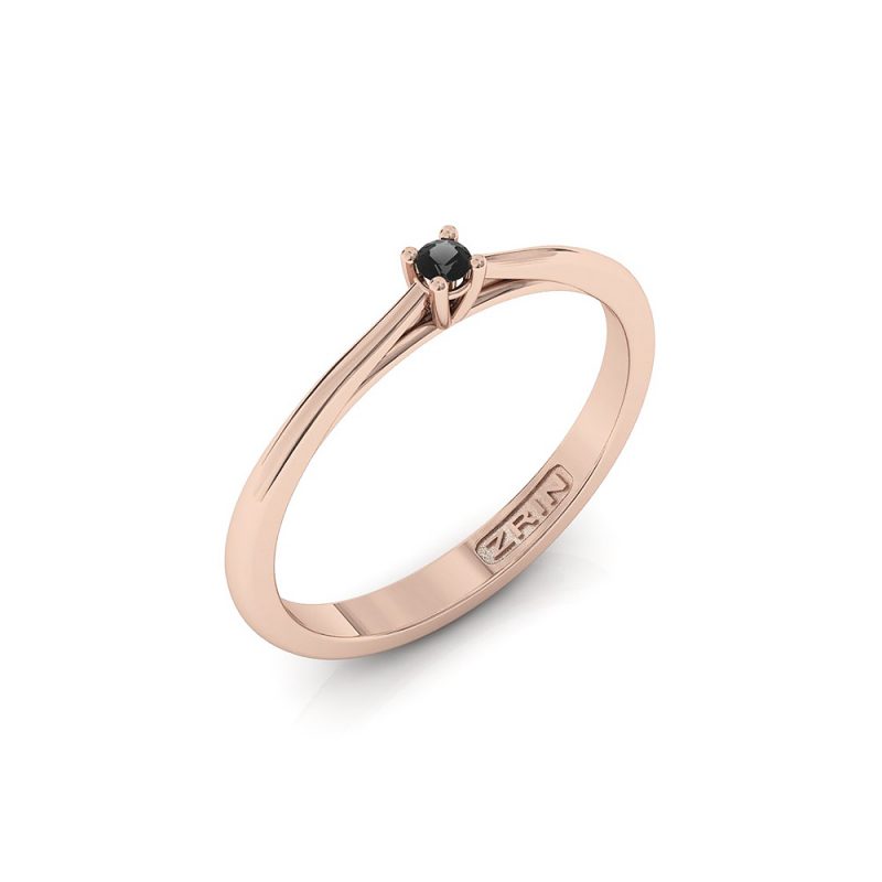 ZRIN engagement ring model 400-5, red gold