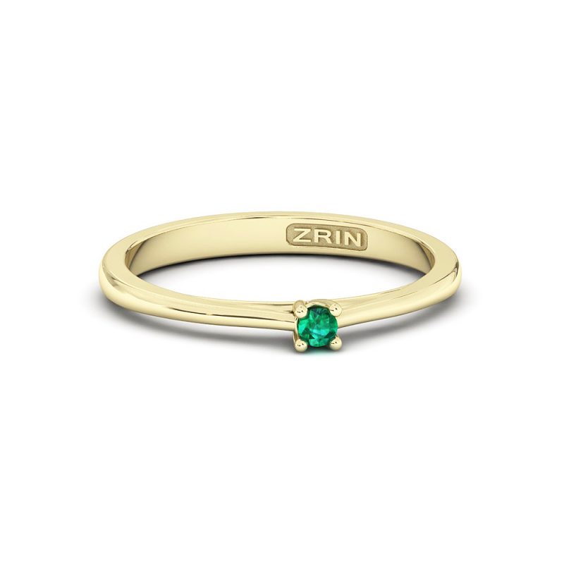 ZRIN engagement ring model 400-5, yellow gold