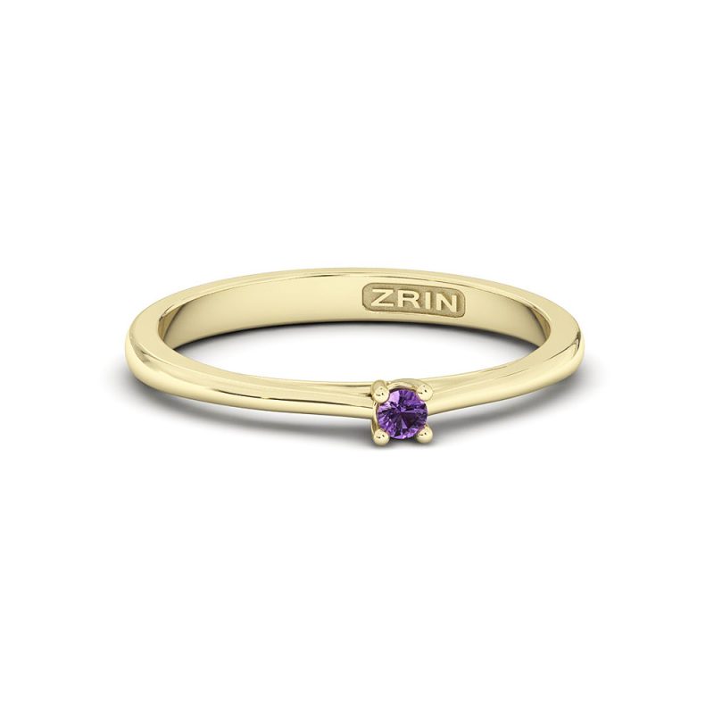 ZRIN engagement ring model 400-5, yellow gold