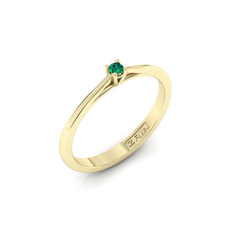 ZRIN engagement ring model 400-5, yellow gold