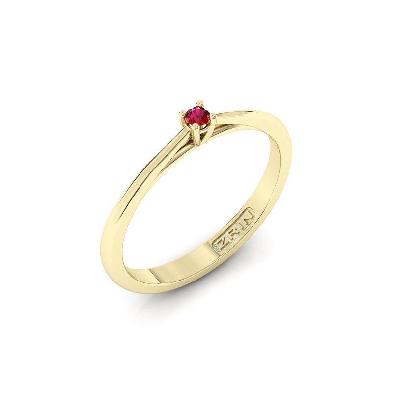 ZRIN engagement ring model 400-5, yellow gold