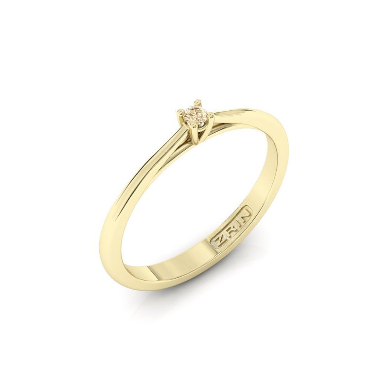 ZRIN engagement ring model 400-5, yellow gold