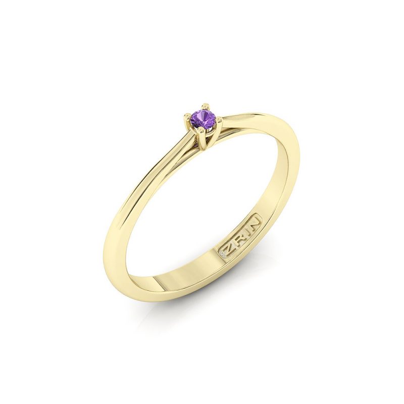 ZRIN engagement ring model 400-5, yellow gold
