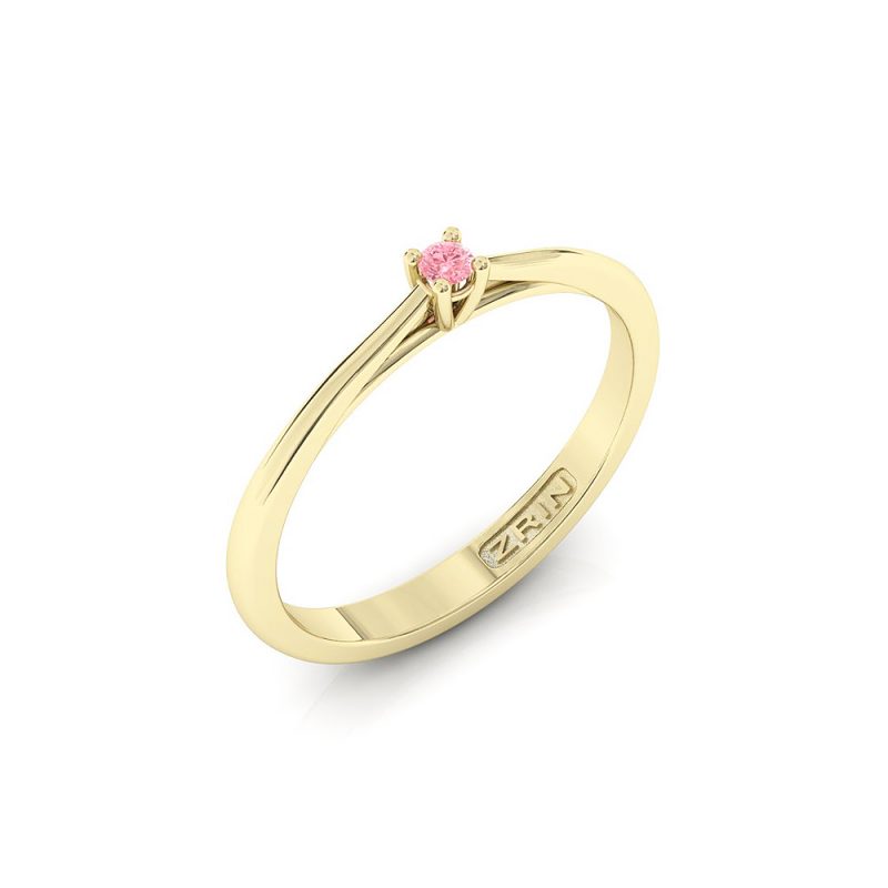 ZRIN engagement ring model 400-5, yellow gold