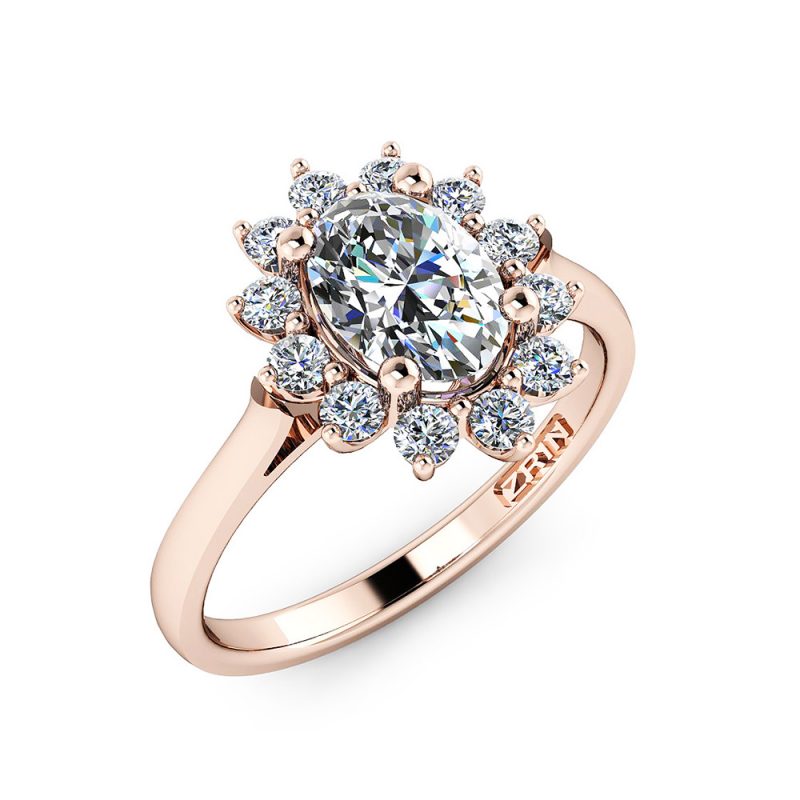 Verlobungsring ZRIN Modell 416 aus Roségold