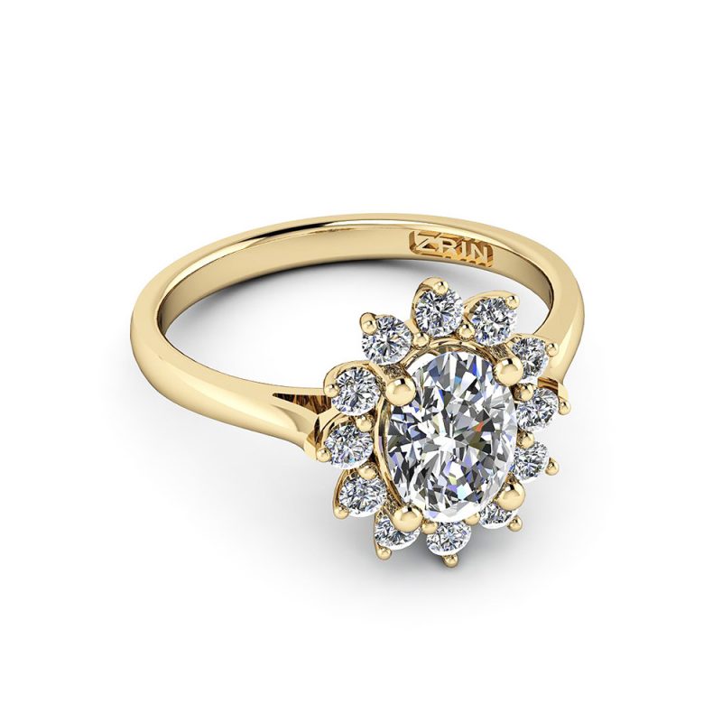 Verlobungsring ZRIN Modell 416 aus Gelbgold