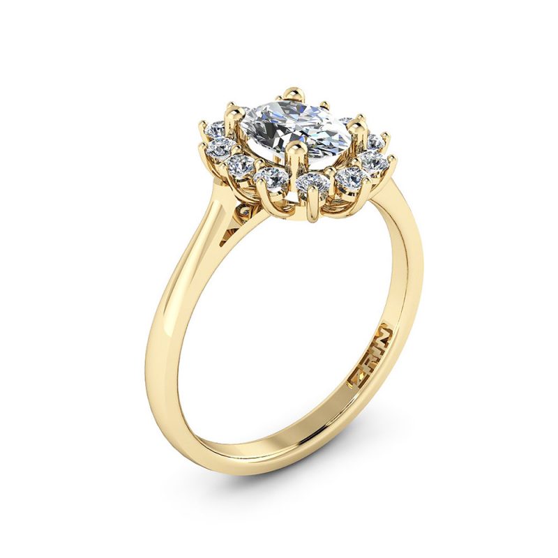 Verlobungsring ZRIN Modell 416 aus Gelbgold
