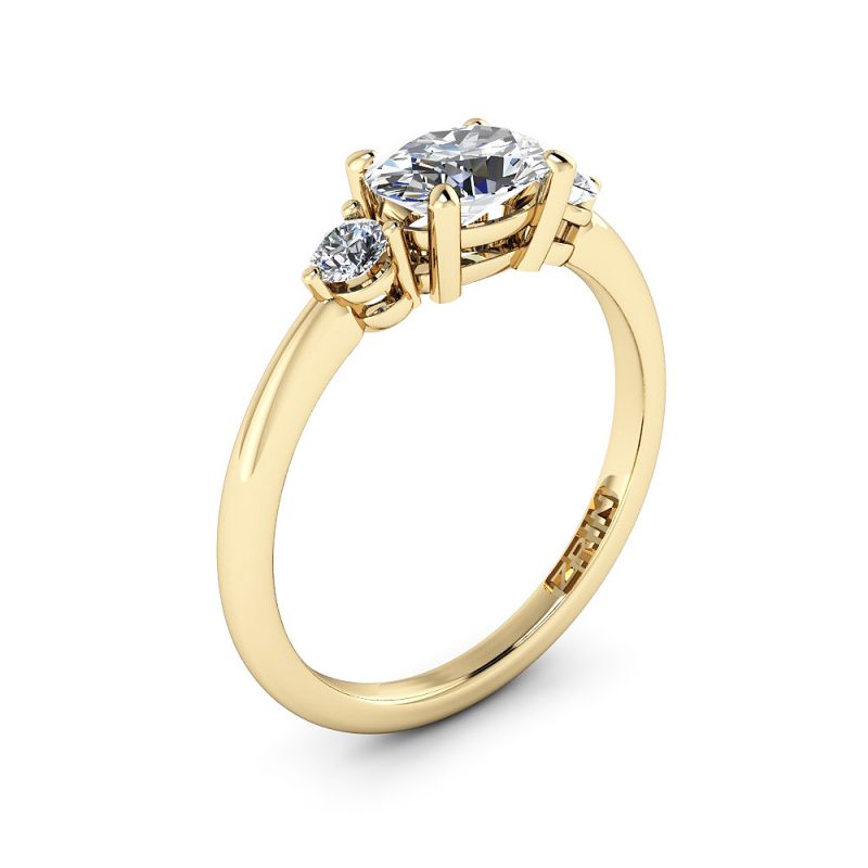 Verlobungsring ZRIN Modell 432 aus Gelbgold