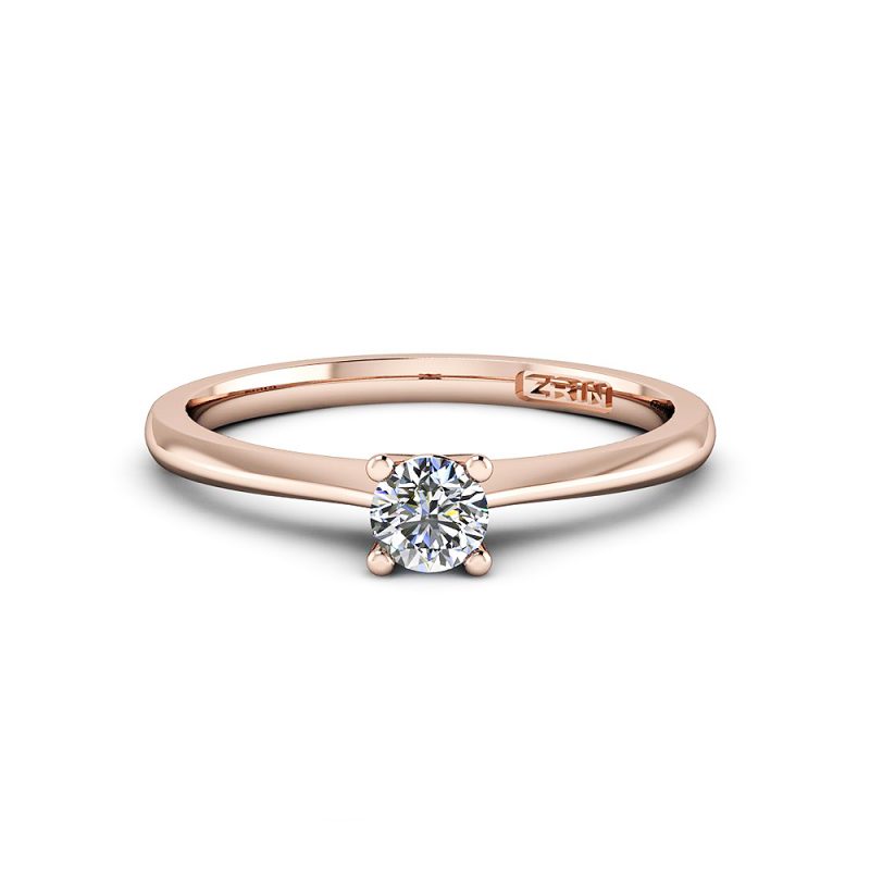 Verlobungsring ZRIN Modell 433-1 aus Roségold