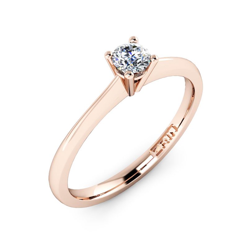 Verlobungsring ZRIN Modell 433-1 aus Roségold