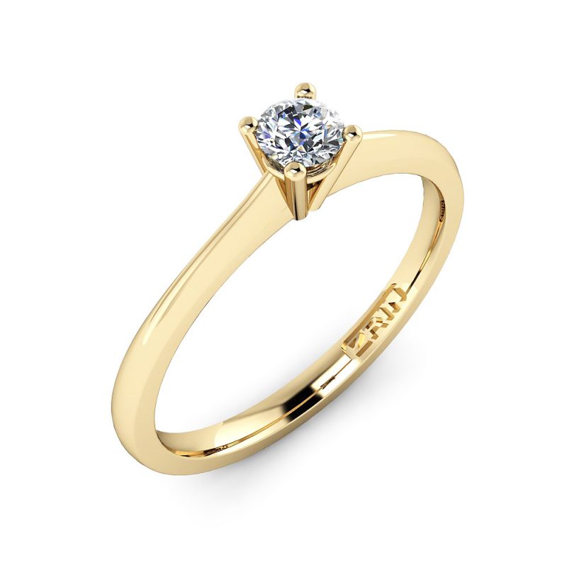 Verlobungsring ZRIN Modell 433-1 aus Gelbgold