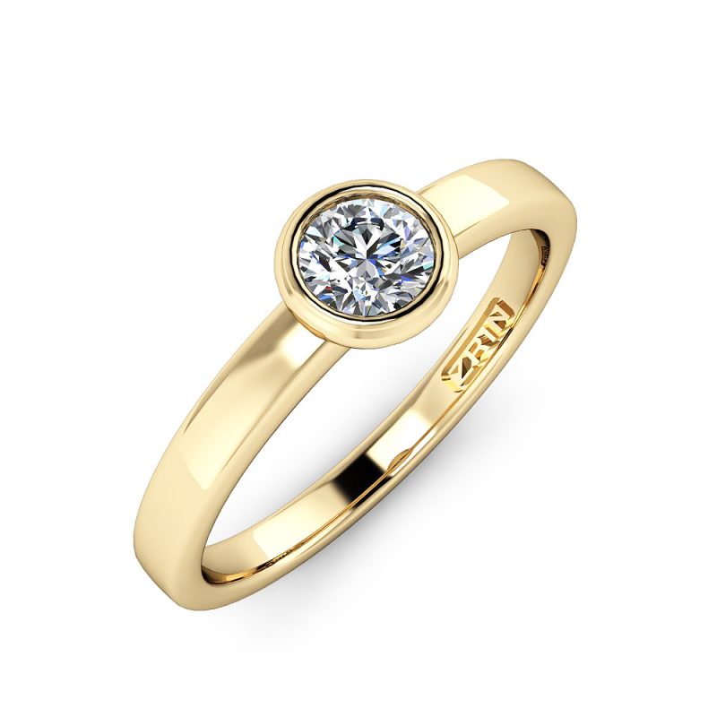Verlobungsring ZRIN Modell 444 aus Gelbgold