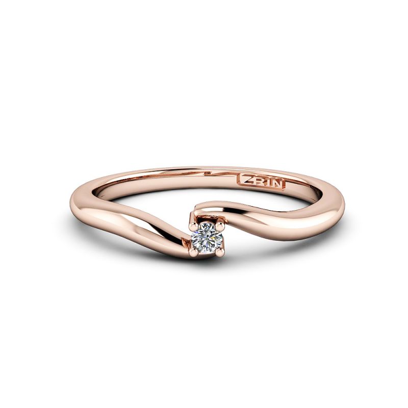 Verlobungsring ZRIN Modell 448 aus Roségold