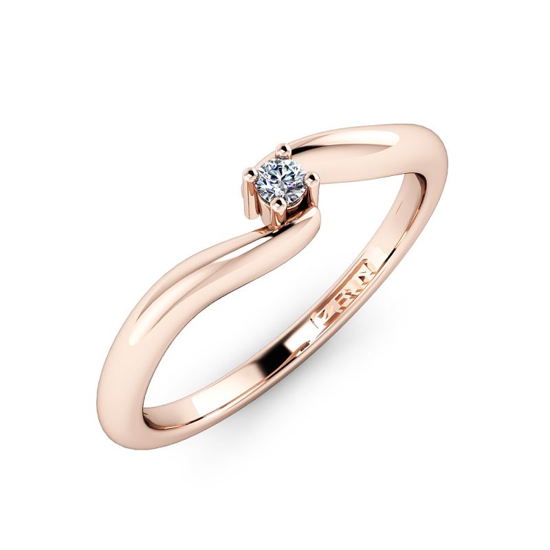 Verlobungsring ZRIN Modell 448 aus Roségold