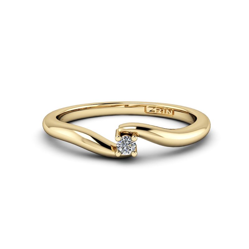 Verlobungsring ZRIN Modell 448 aus Gelbgold