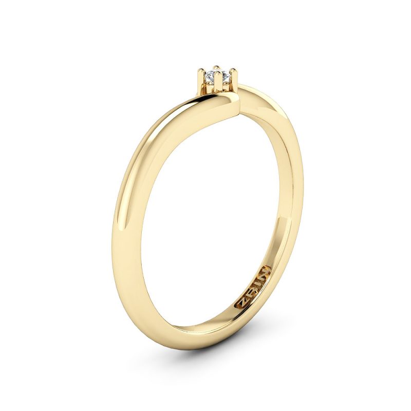 Verlobungsring ZRIN Modell 448 aus Gelbgold