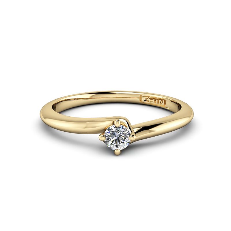 Verlobungsring ZRIN Modell 450 aus Gelbgold