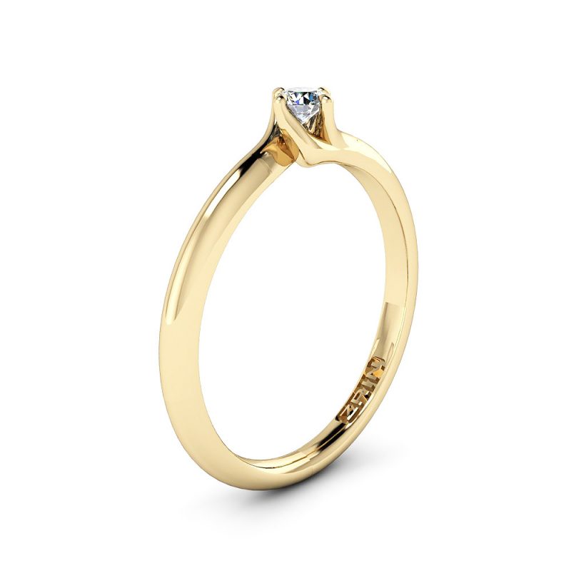 Verlobungsring ZRIN Modell 450 aus Gelbgold