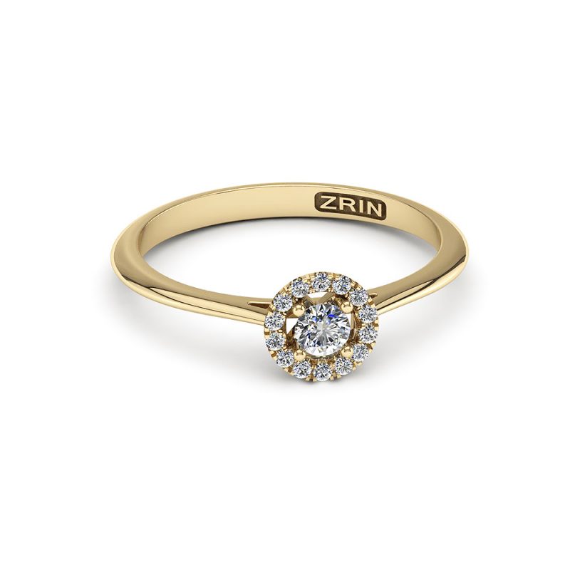ZRIN engagement ring model 491, yellow gold