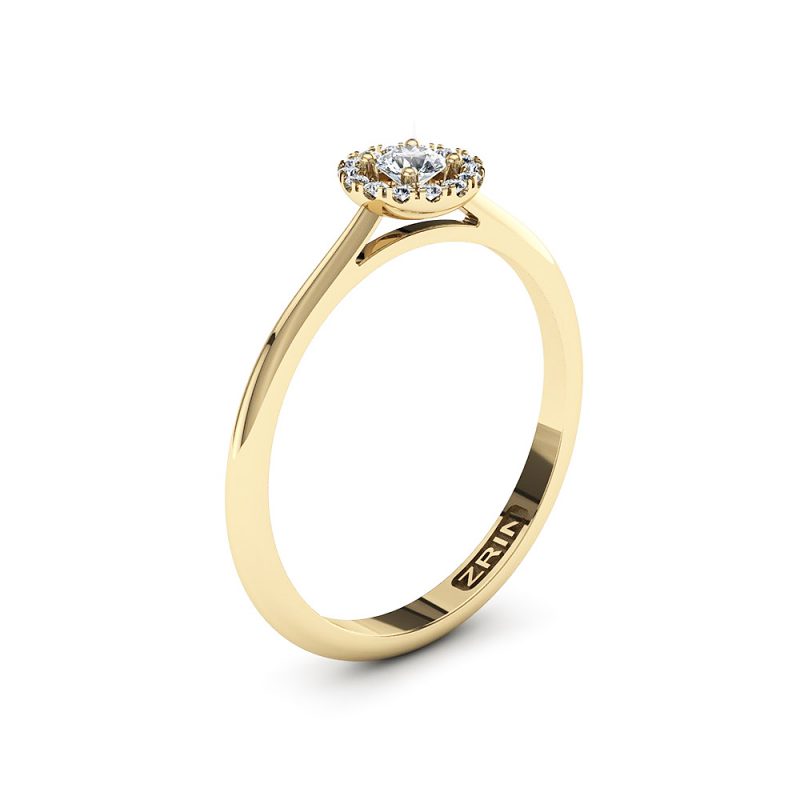 ZRIN engagement ring model 491, yellow gold