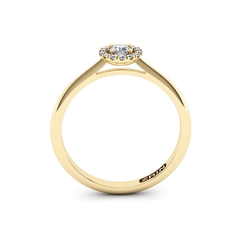ZRIN engagement ring model 491, yellow gold
