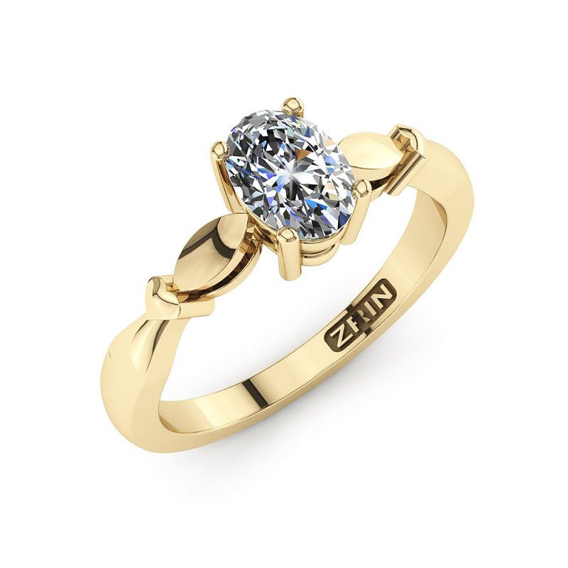 Verlobungsring ZRIN Modell 497 aus Gelbgold
