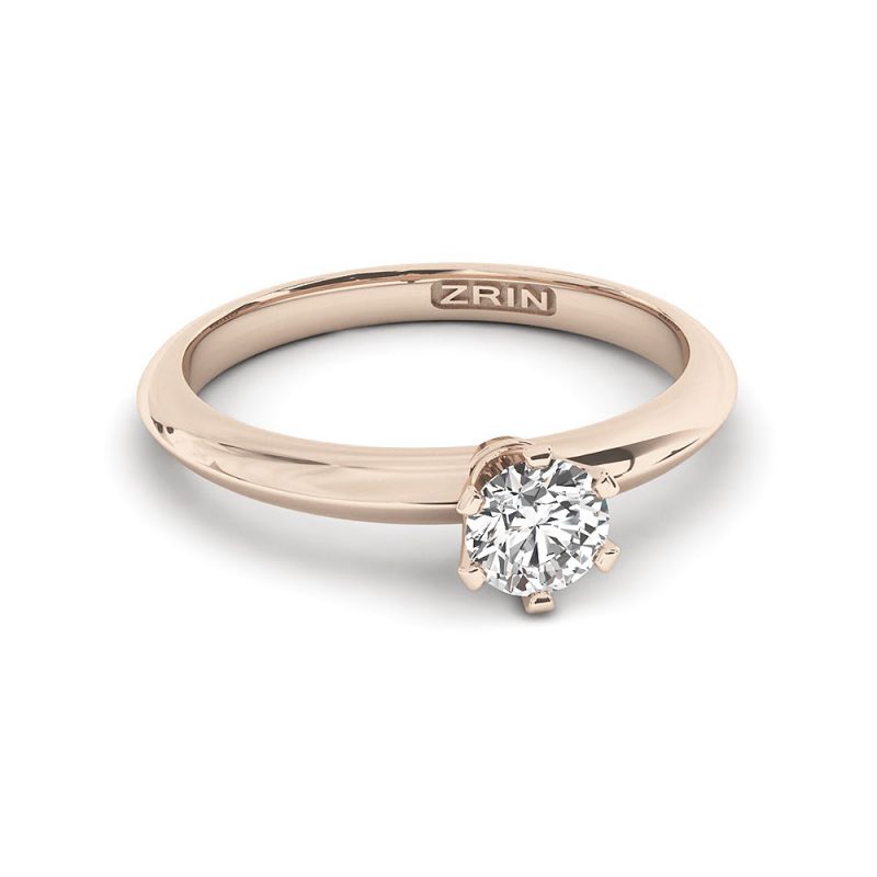 Verlobungsring ZRIN Modell 533-4 aus Roségold