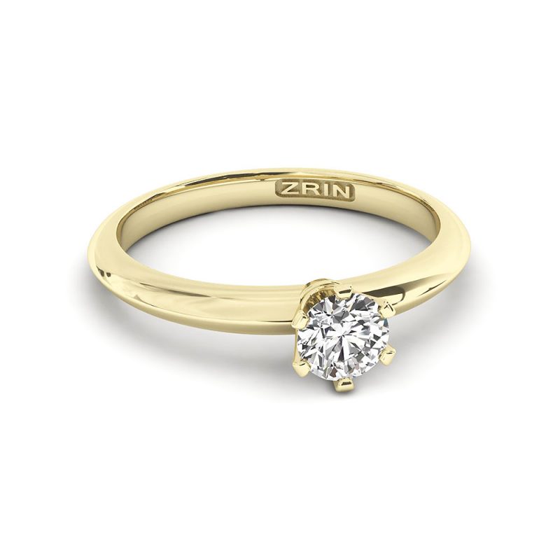 Verlobungsring ZRIN Modell 533-4 aus Gelbgold