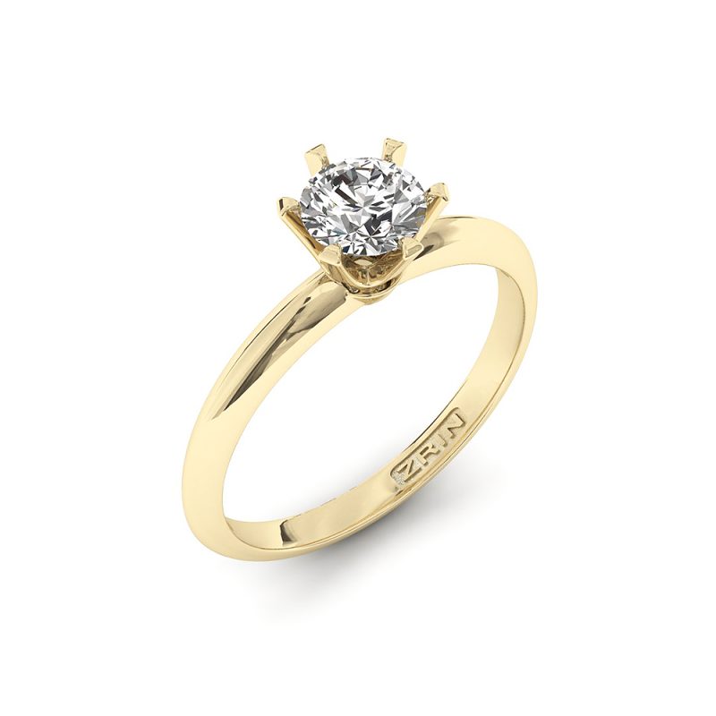 Verlobungsring ZRIN Modell 533-7 aus Gelbgold
