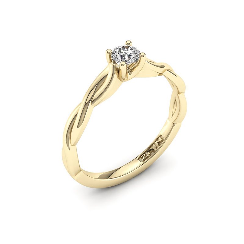 ZRIN engagement ring model 556, yellow gold