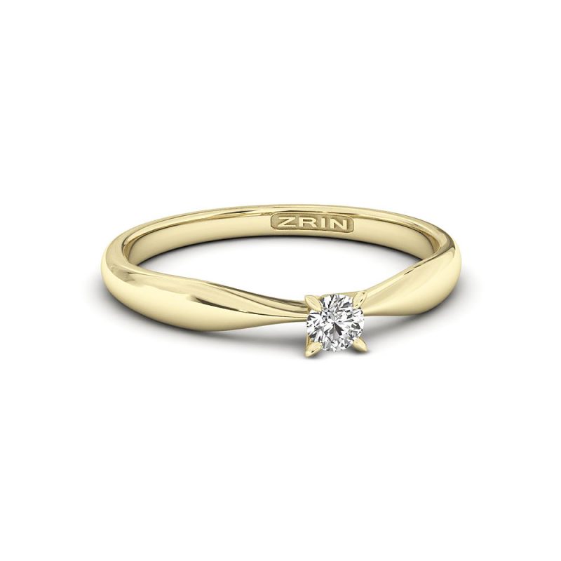 Verlobungsring ZRIN Modell 607 aus Gelbgold