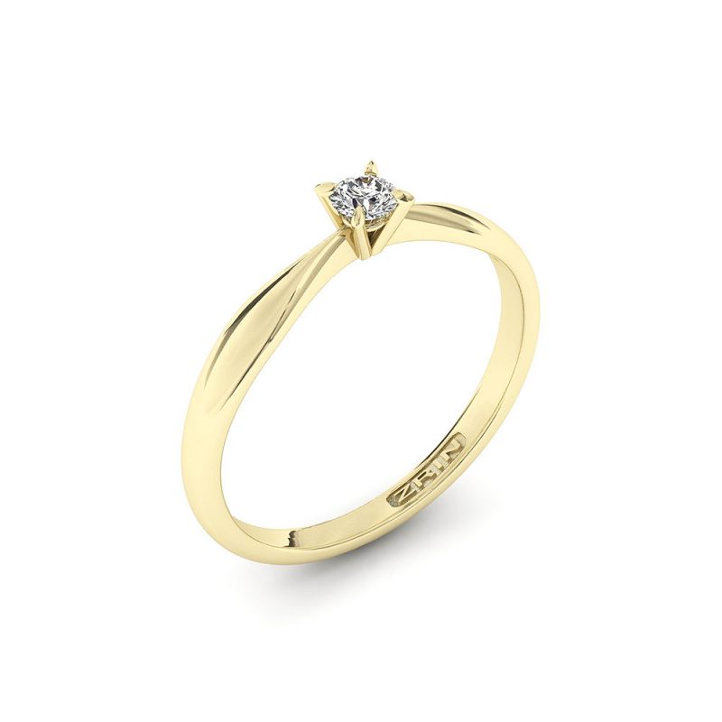 Verlobungsring ZRIN Modell 607 aus Gelbgold