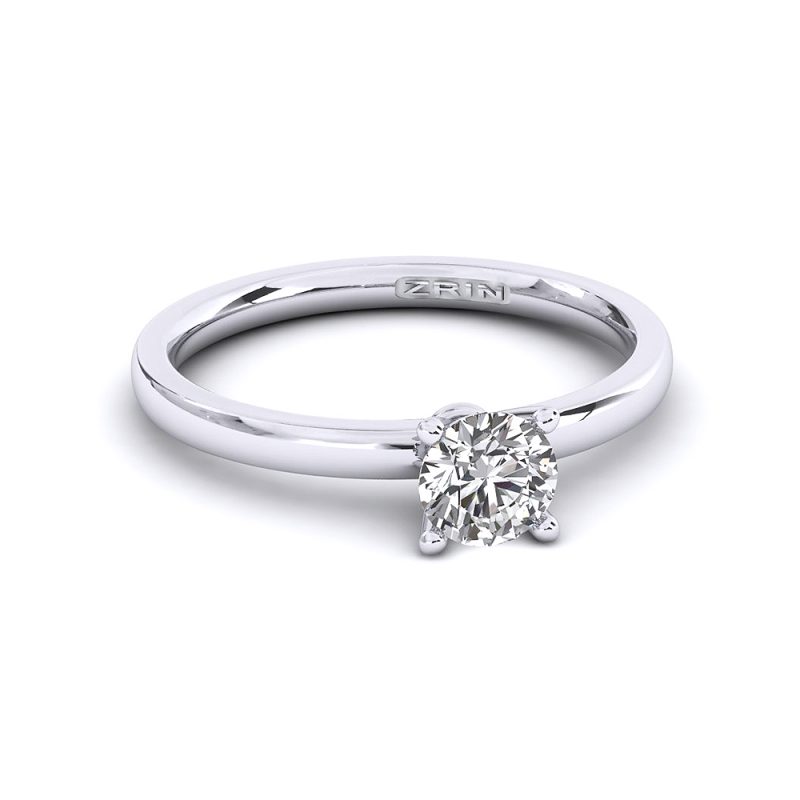 ZRIN engagement ring model 638-1, white gold