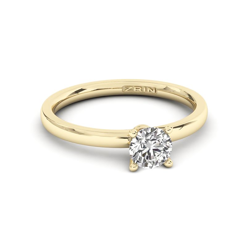 ZRIN engagement ring model 638-1, yellow gold